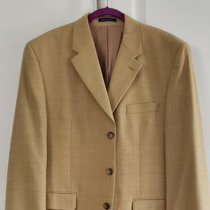 Men's Izod Beige plaid Sport coat